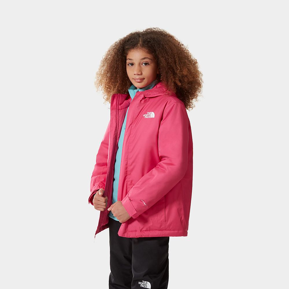Nepremokavé Bundy The North Face Snow Quest Zip-In Dievcenske Ruzove Viacfarebný | YDH-913582