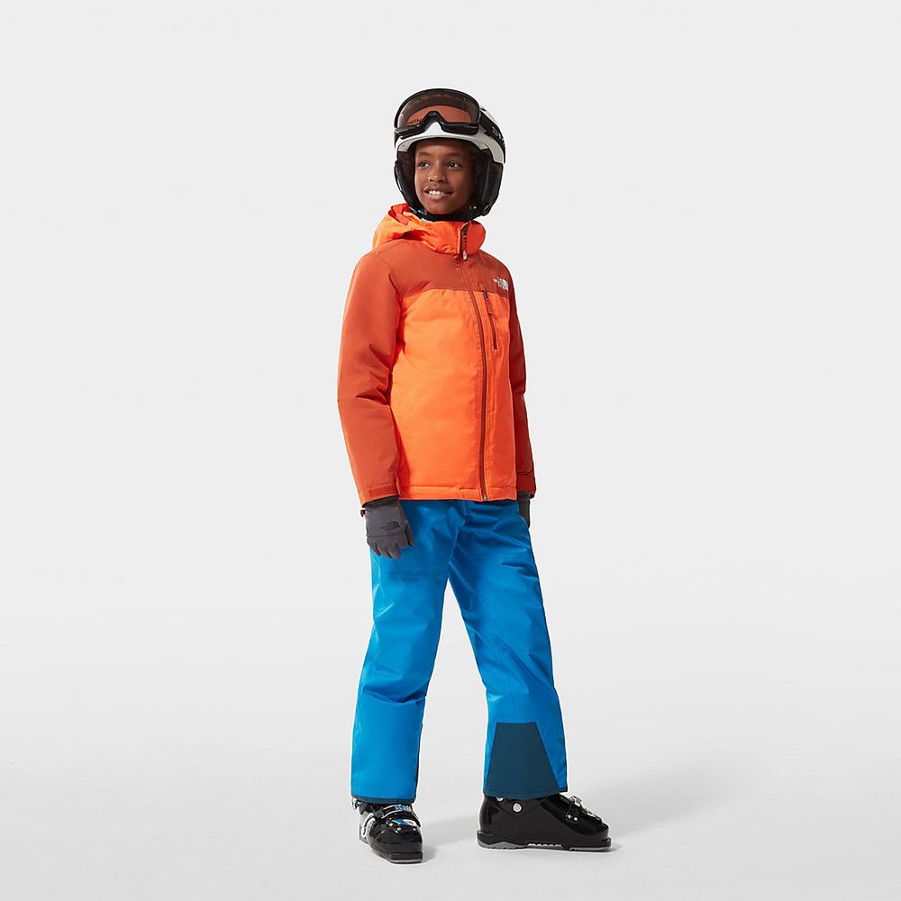 Nepremokavé Bundy The North Face Snowquest Plus Insulated Dievcenske Oranžové | LXP-649758