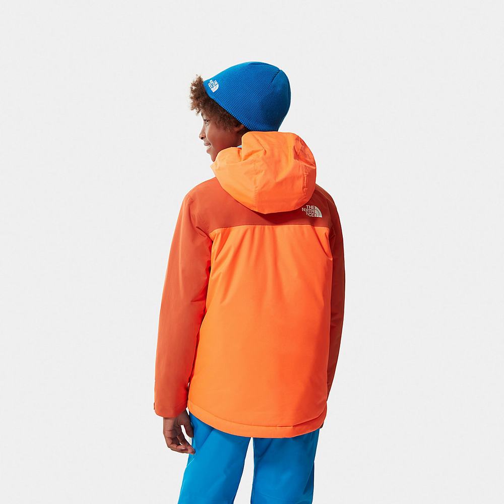 Nepremokavé Bundy The North Face Snowquest Plus Insulated Dievcenske Oranžové | LXP-649758