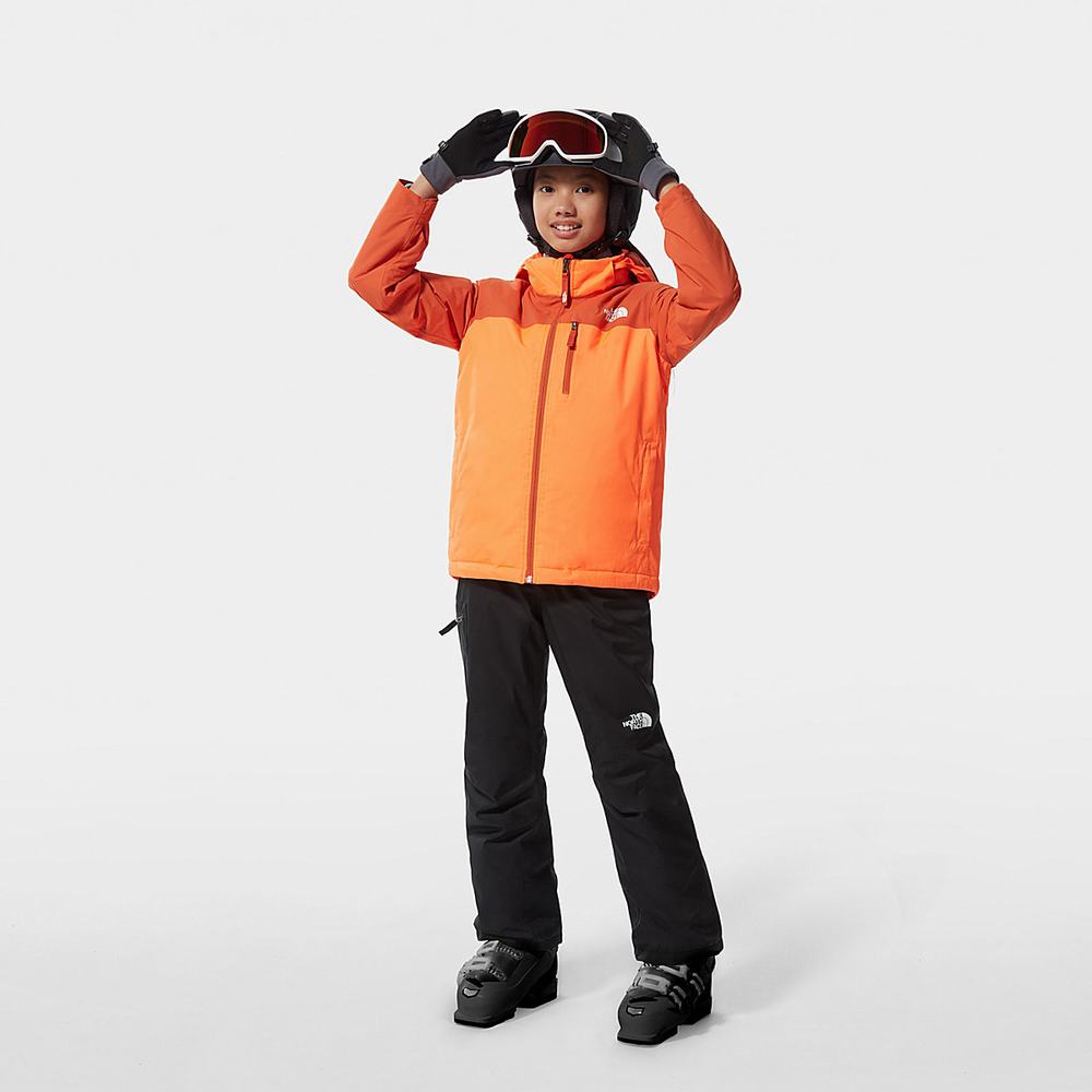 Nepremokavé Bundy The North Face Snowquest Plus Insulated Dievcenske Oranžové | LXP-649758