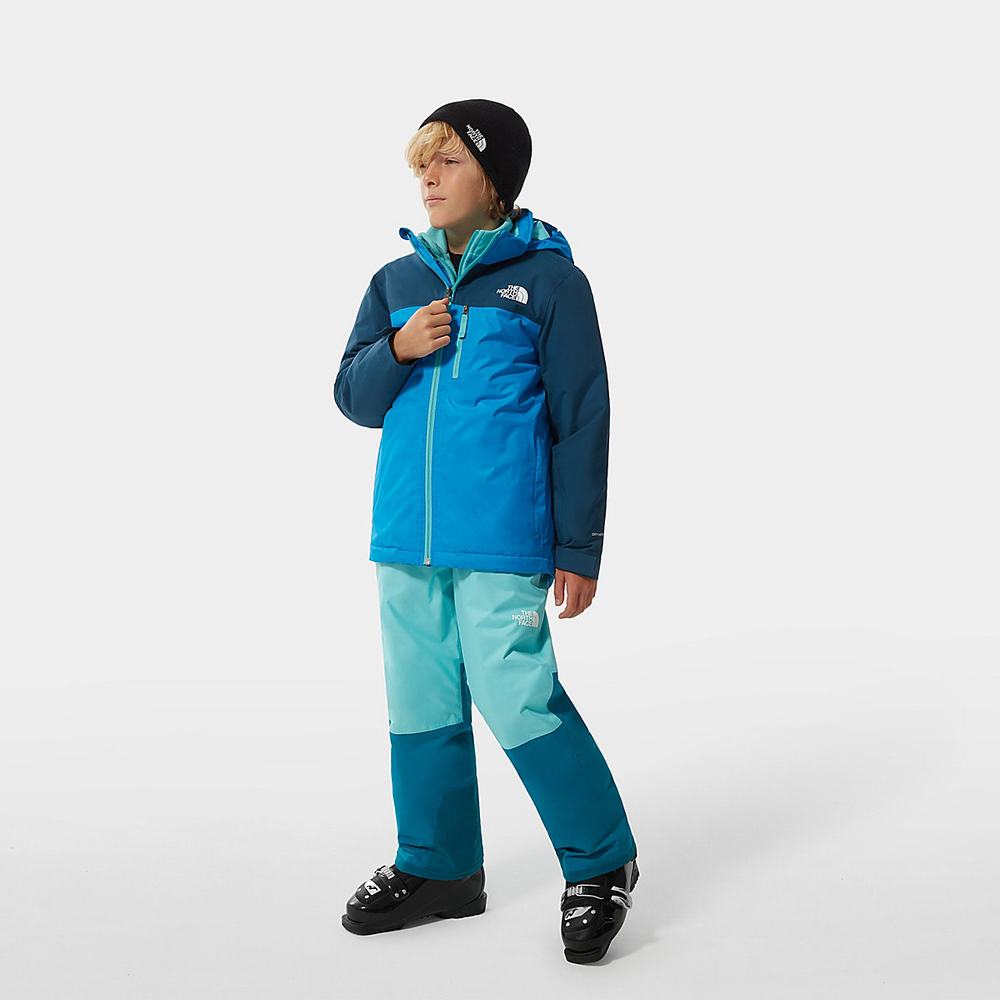 Nepremokavé Bundy The North Face Snowquest Plus Insulated Chlapcenske Modre | NSK-469758