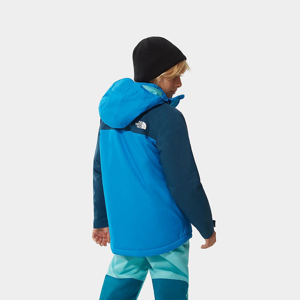 Nepremokavé Bundy The North Face Snowquest Plus Insulated Chlapcenske Modre | NSK-469758