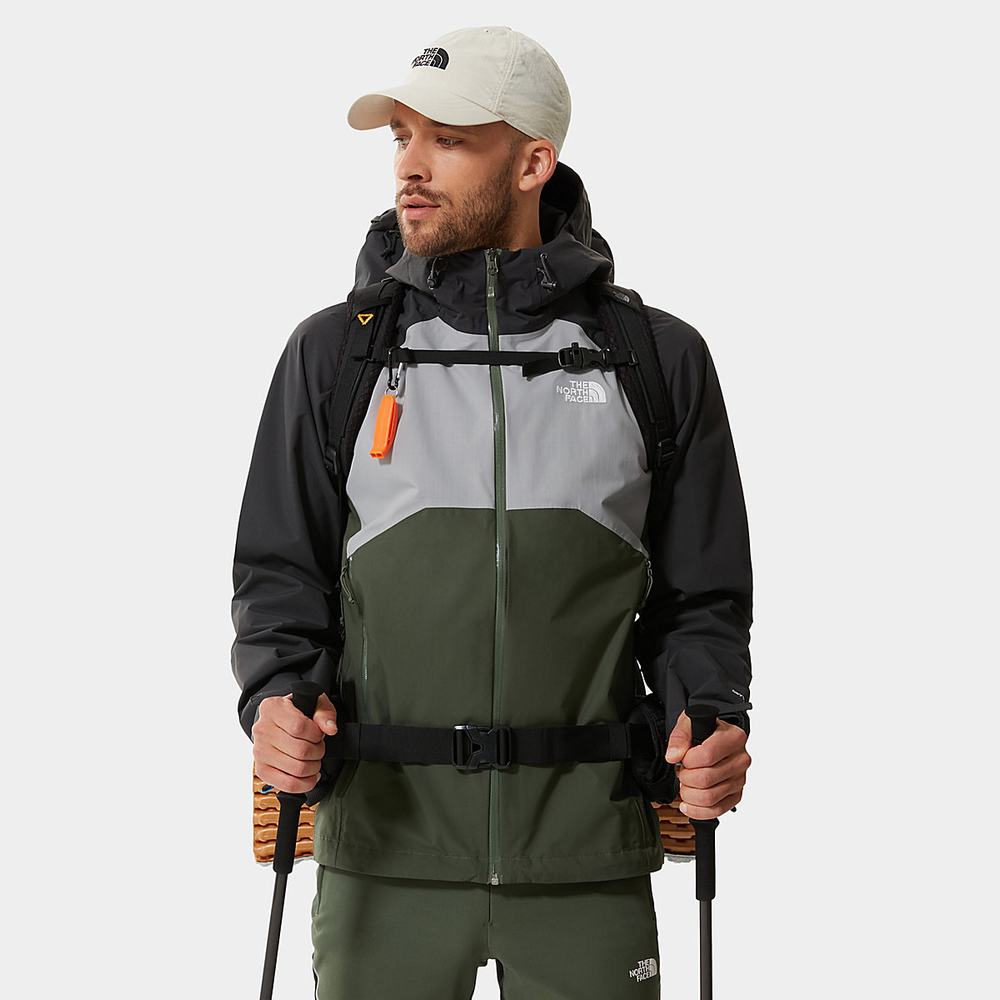 Nepremokavé Bundy The North Face Stratos S Kapucňou Panske Siva | DXI-865391