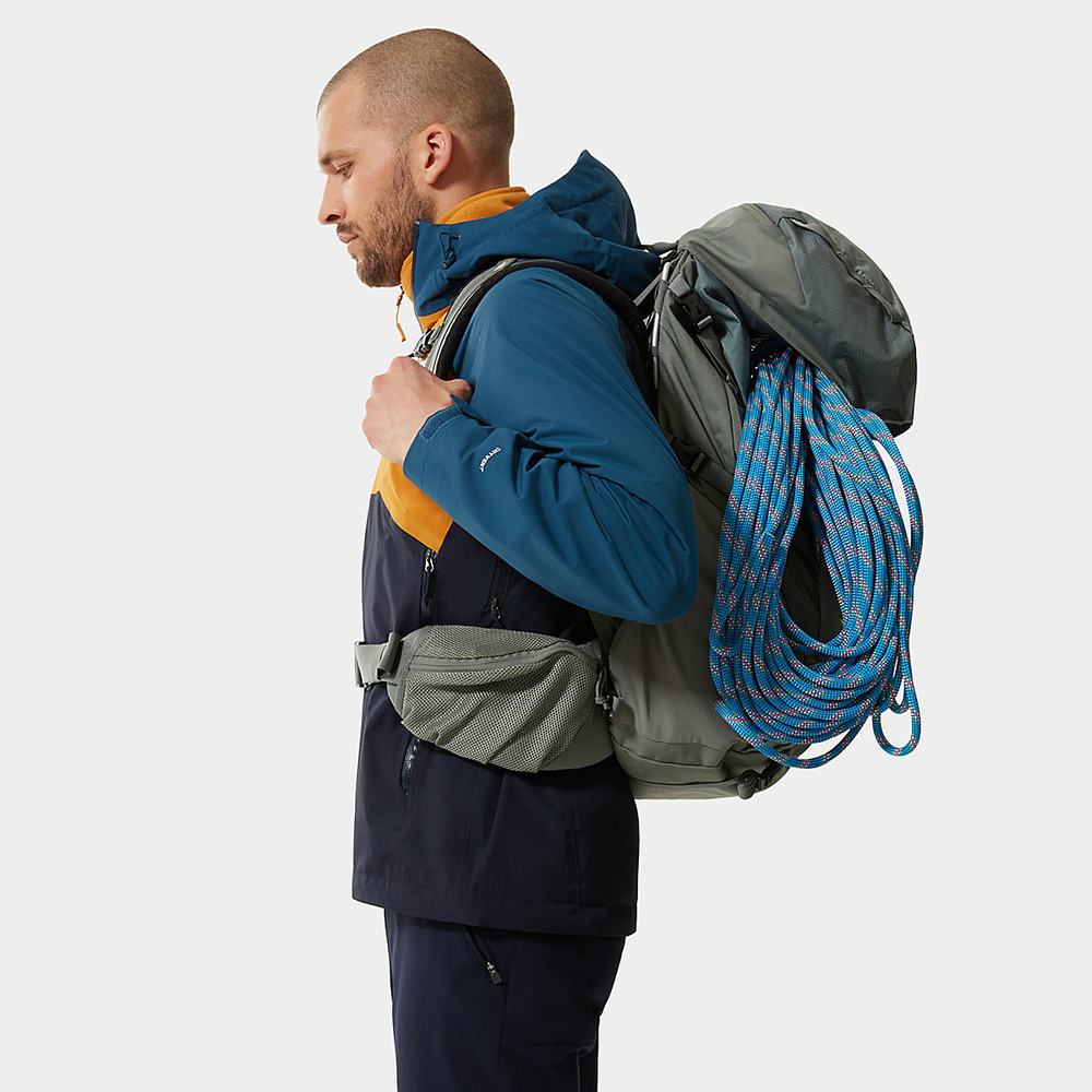 Nepremokavé Bundy The North Face Stratos S Kapucňou Panske Námornícka Modrá Žlté Modre | GQM-283695