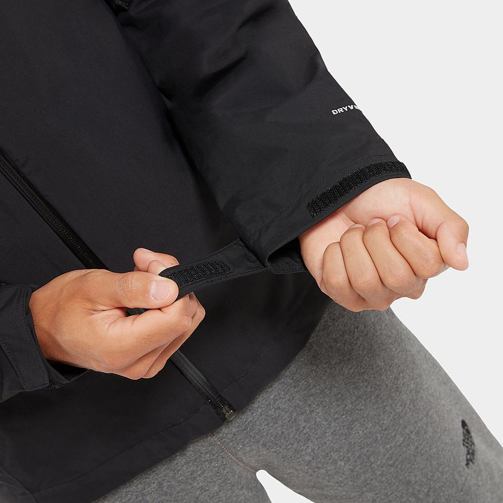 Nepremokavé Bundy The North Face Stratos S Kapucňou Panske Čierne | ROH-849156