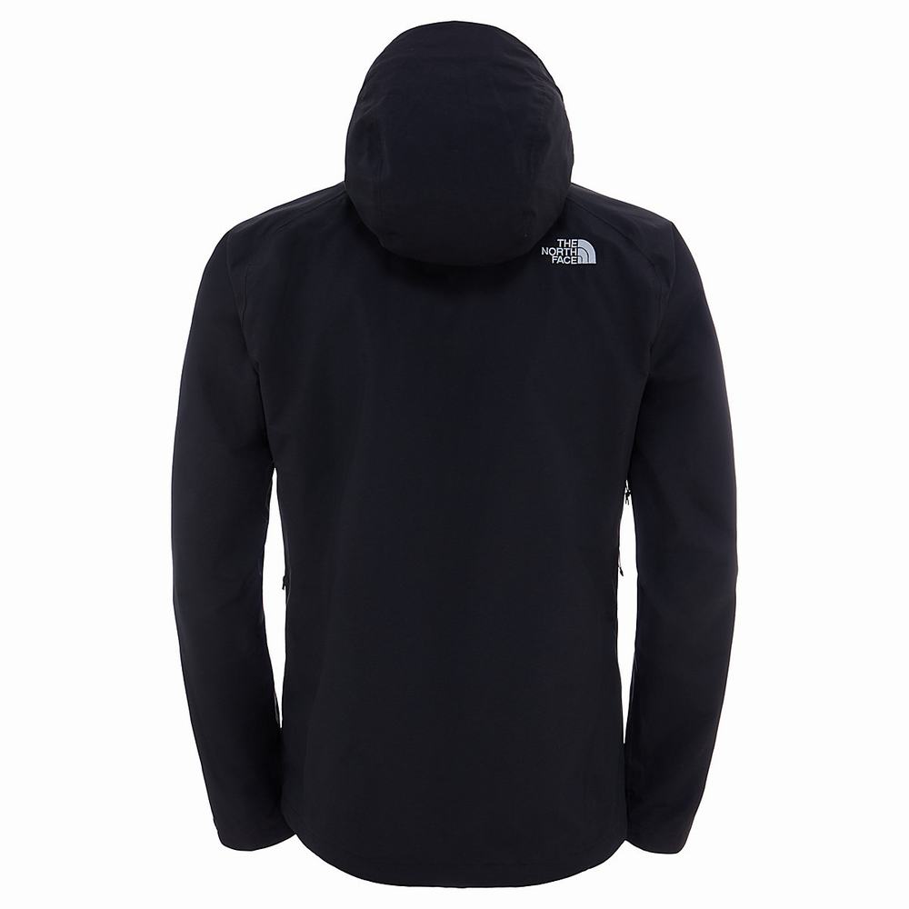 Nepremokavé Bundy The North Face Stratos S Kapucňou Panske Čierne | ROH-849156