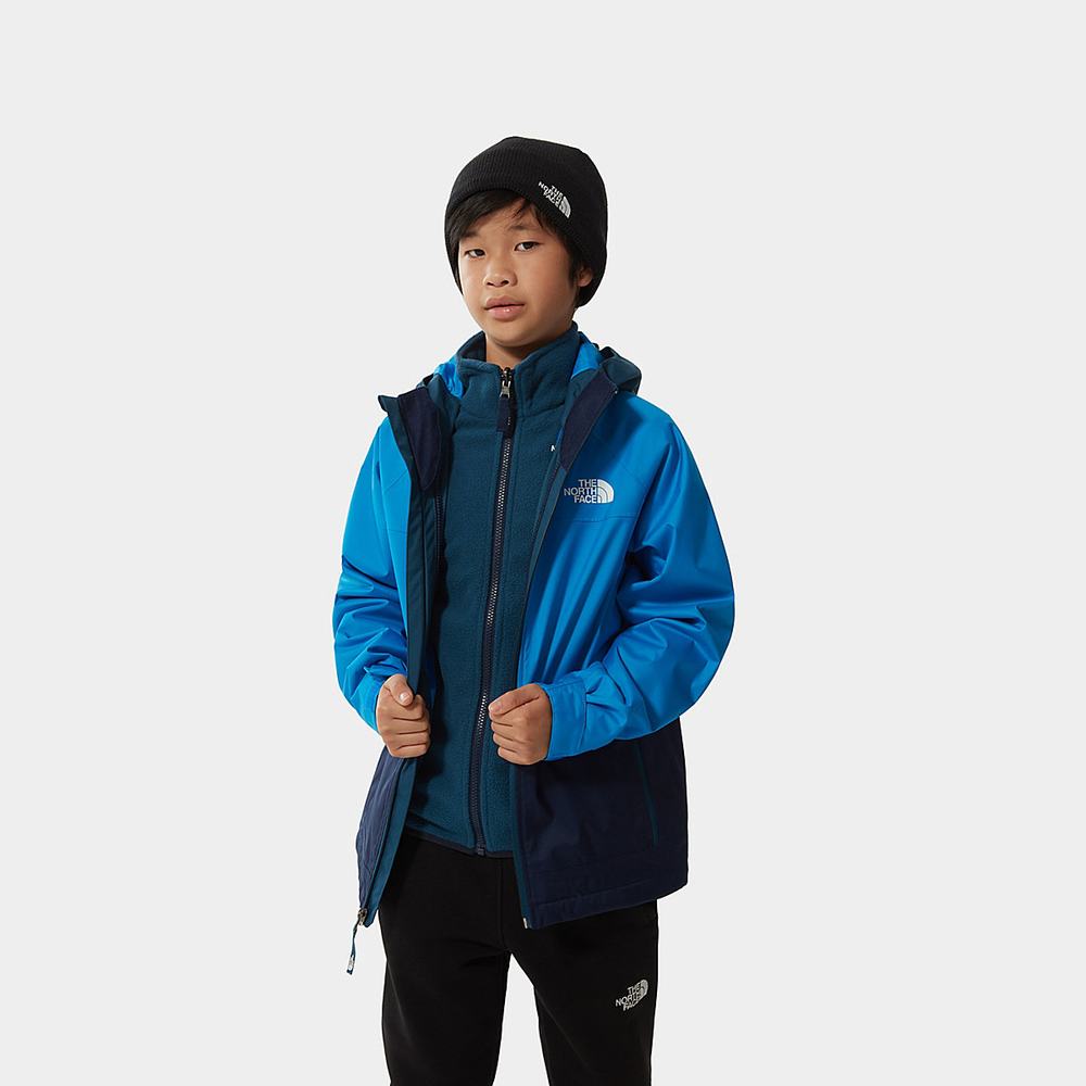 Nepremokavé Bundy The North Face Vortex Triclimate Chlapcenske Modre | RNB-937648