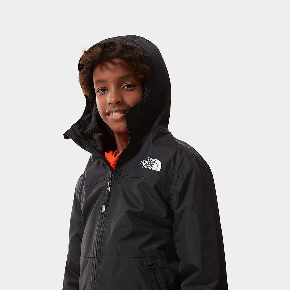 Nepremokavé Bundy The North Face Warm Storm Rain Chlapcenske Čierne Siva | IGZ-260849