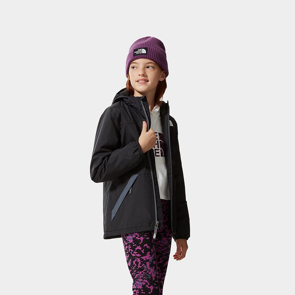 Nepremokavé Bundy The North Face Warm Storm Rain Dievcenske Čierne | NJC-386719