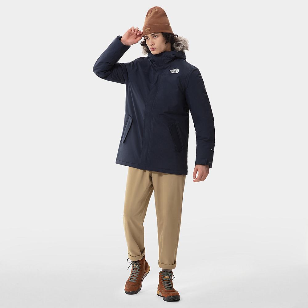 Nepremokavé Bundy The North Face Zaneck Panske Námornícka Modrá | KDL-724069