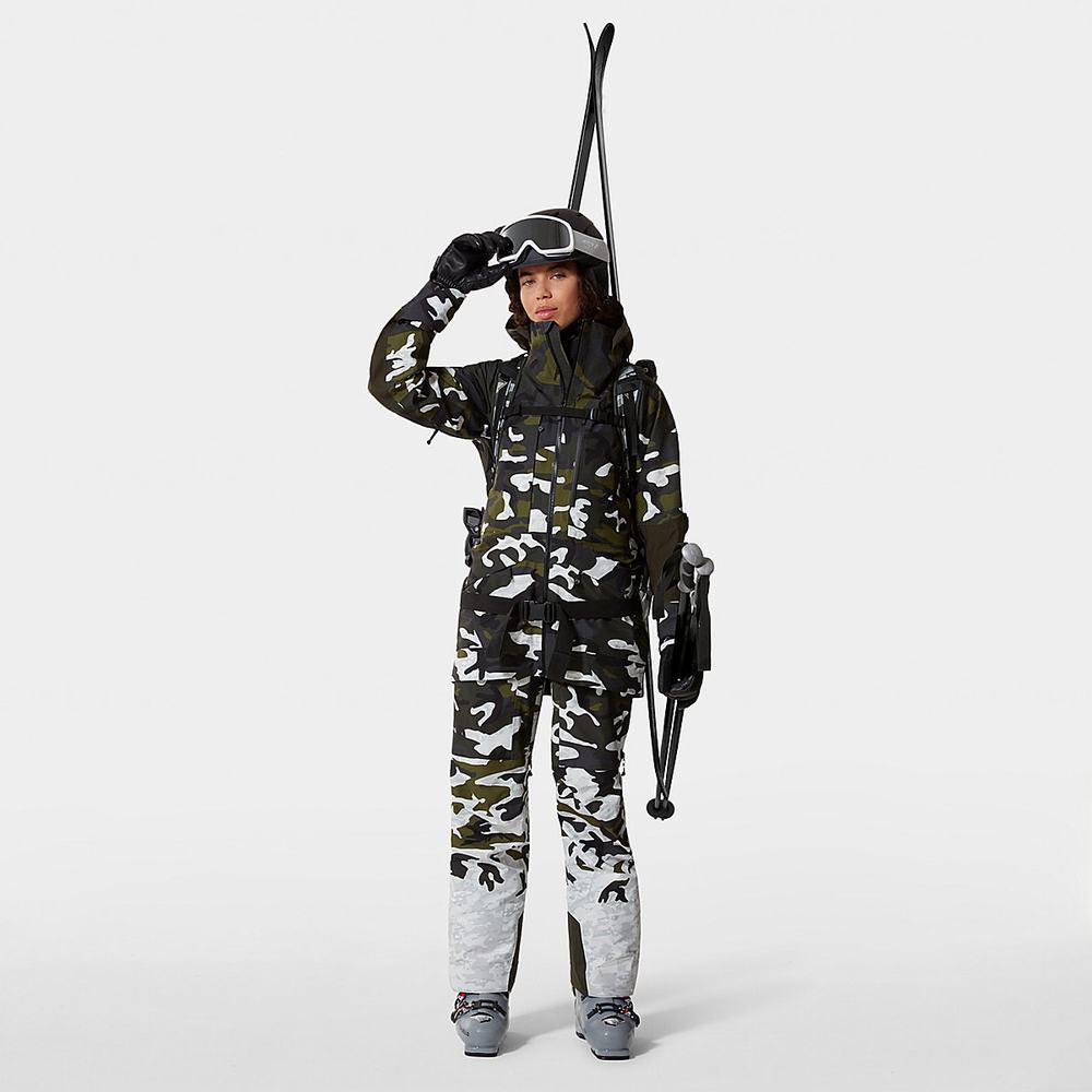 Nohavice The North Face A-CAD FUTURELIGHT™ Bib Damske Biele Viacfarebný Maskacove | QEY-549320