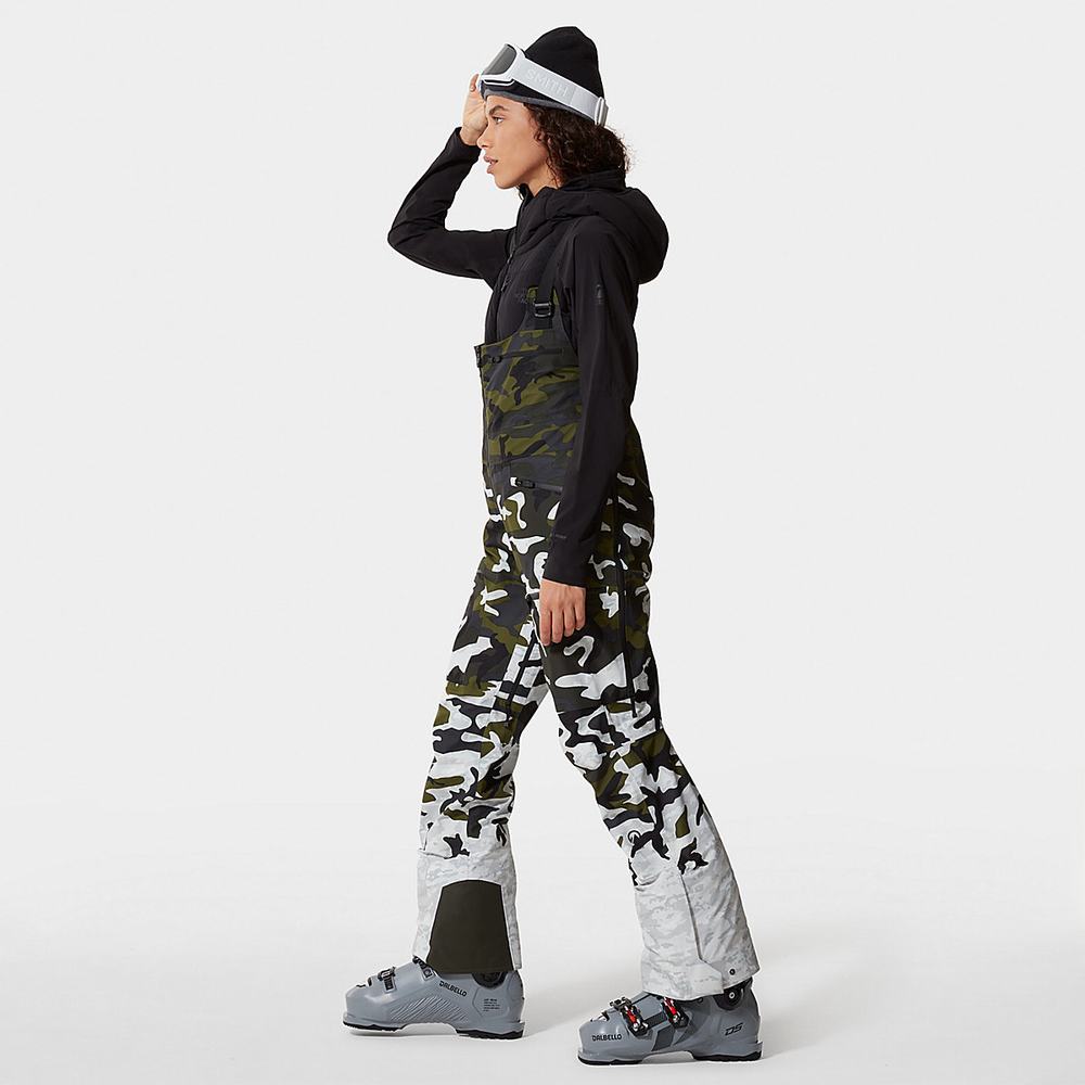 Nohavice The North Face A-CAD FUTURELIGHT™ Bib Damske Biele Viacfarebný Maskacove | QEY-549320
