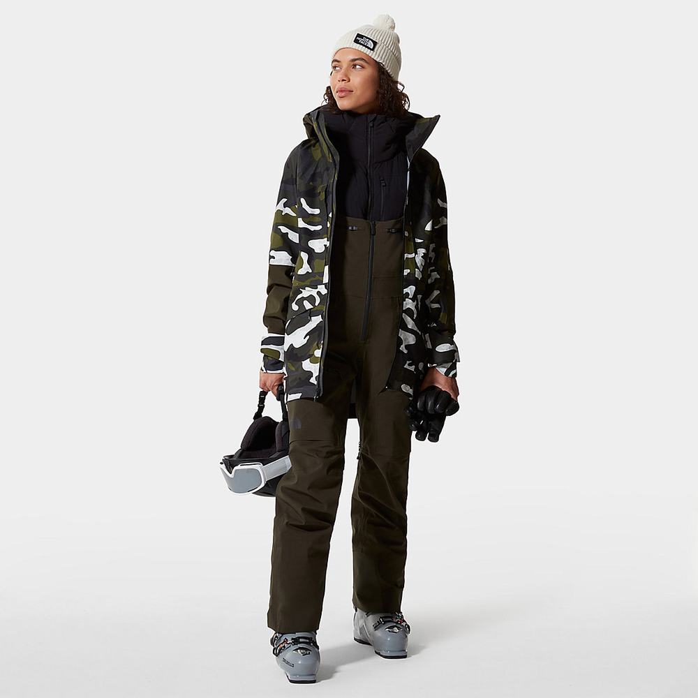 Nohavice The North Face A-CAD FUTURELIGHT™ Bib Damske Zelene | RSA-852679