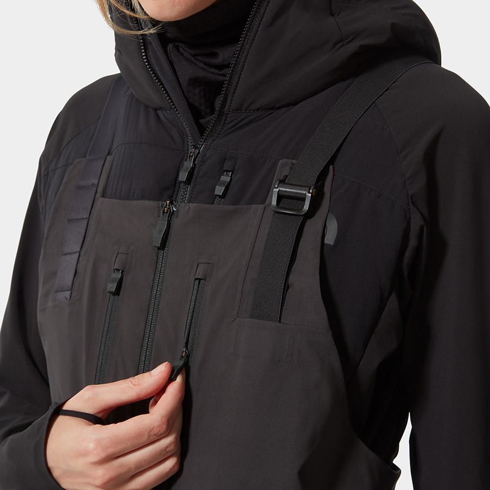 Nohavice The North Face BRIGANDINE FUTURELIGHT™ BIB Damske Nachový Čierne | FIQ-175308