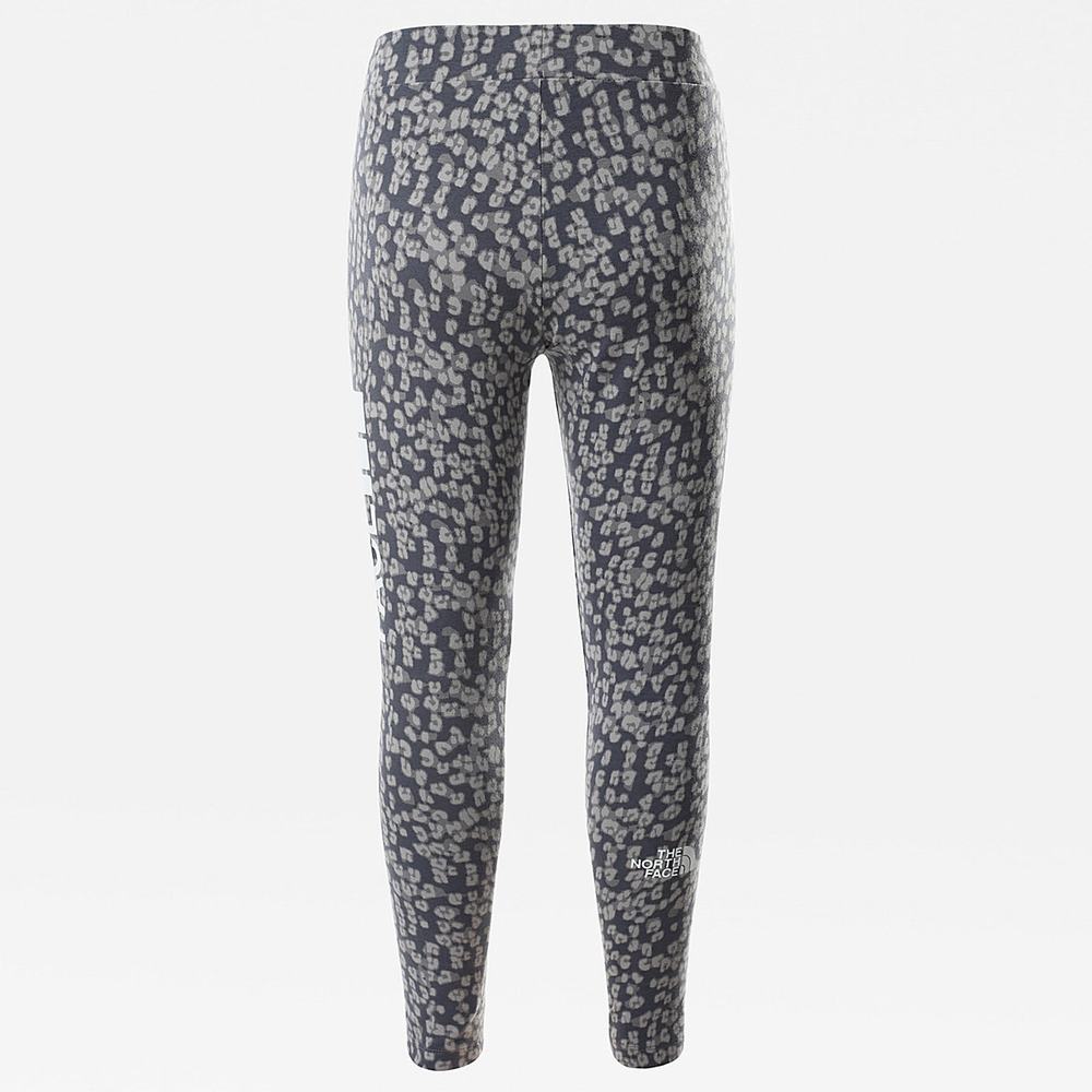 Nohavice The North Face Big Logo Dievcenske Siva Leopardie | IGV-917520