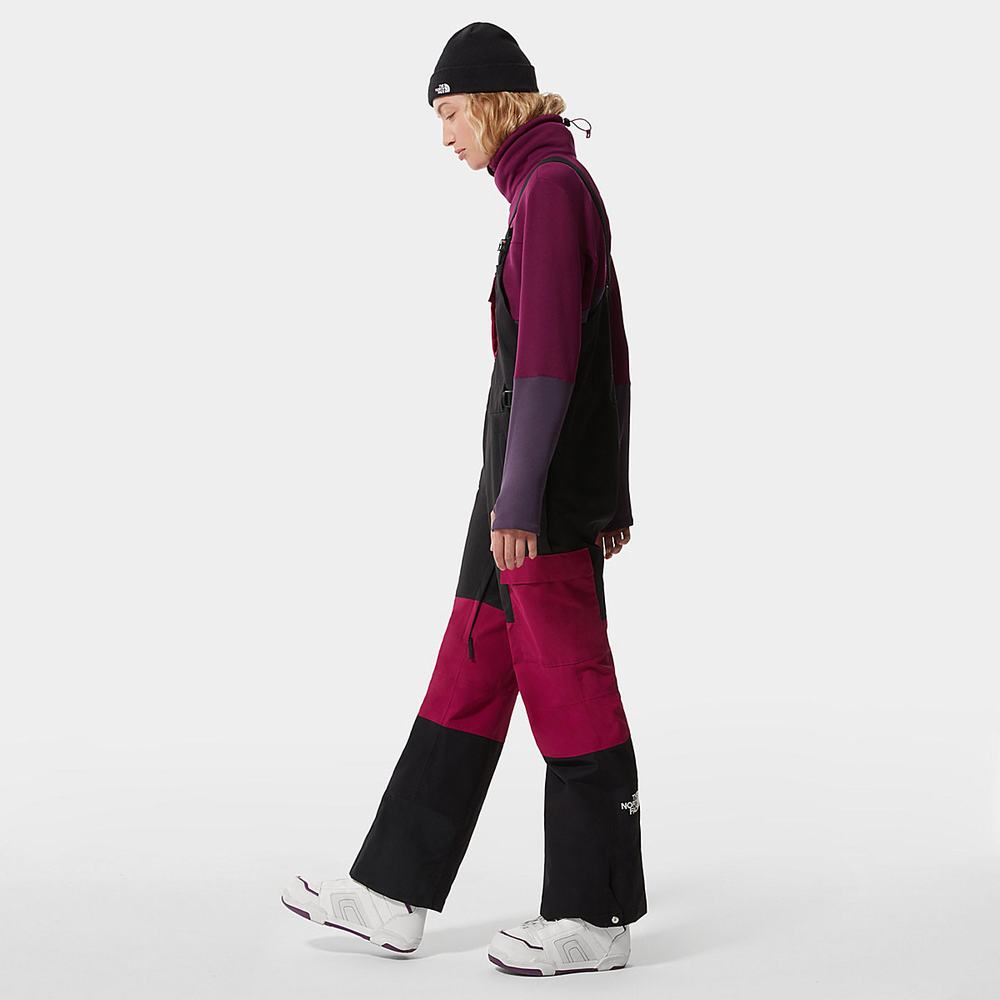 Nohavice The North Face DRAGLINE BIB Damske Čierne Nachový | UXH-820196