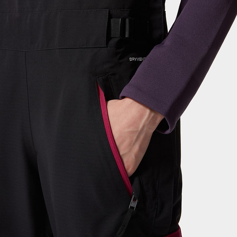 Nohavice The North Face DRAGLINE BIB Damske Čierne Nachový | UXH-820196