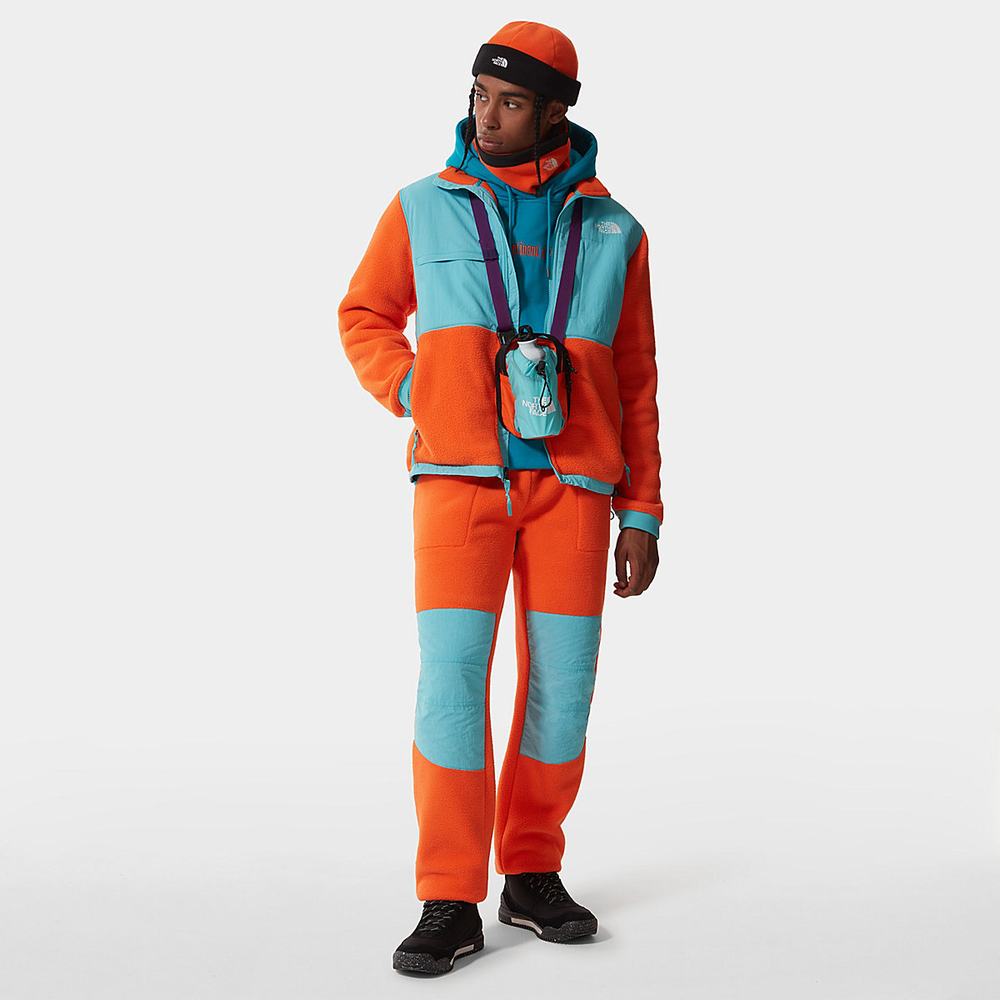Nohavice The North Face Denali Panske Červené Oranžové Modre | NGV-351486