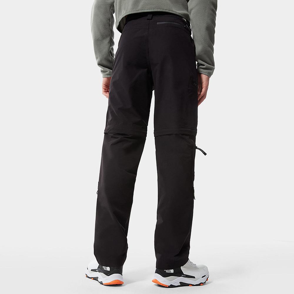 Nohavice The North Face Exploration Convertible Panske Čierne | SZP-854312