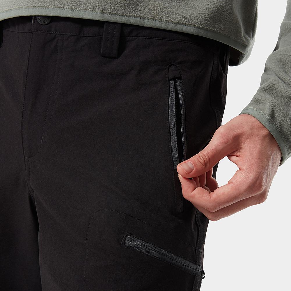 Nohavice The North Face Exploration Convertible Panske Čierne | SZP-854312