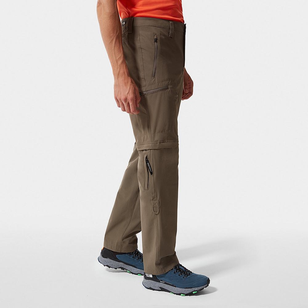 Nohavice The North Face Exploration Convertible Panske Hnede | TQN-061427