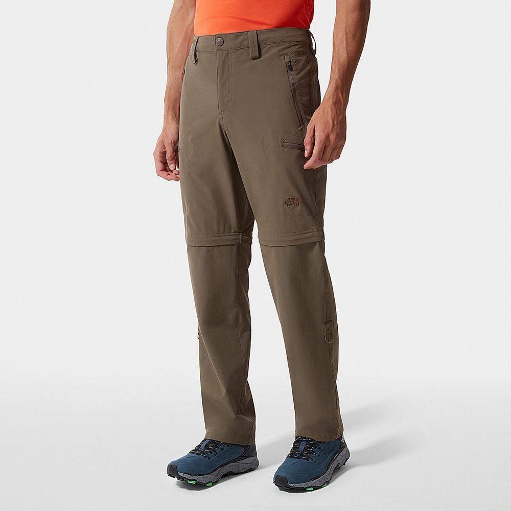 Nohavice The North Face Exploration Convertible Panske Hnede | TQN-061427