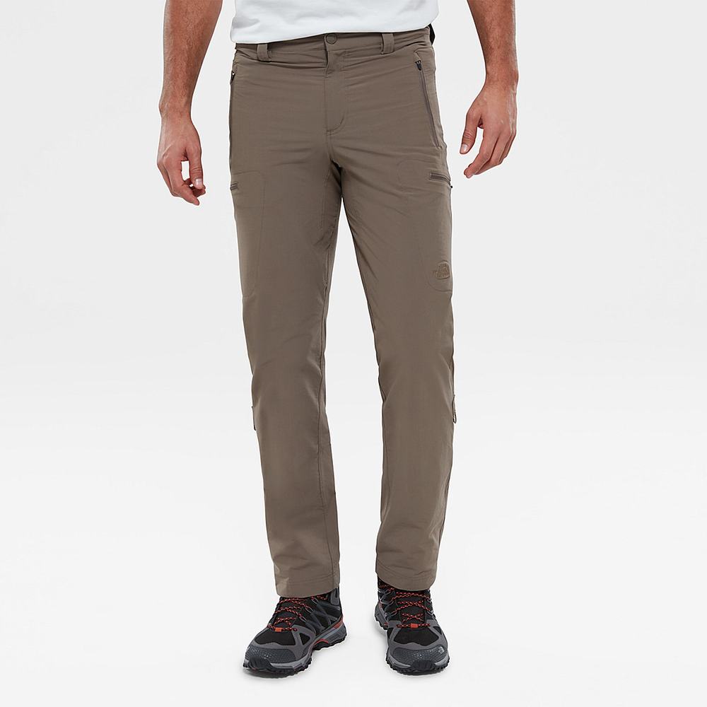 Nohavice The North Face Exploration Panske Hnede | XVS-013468