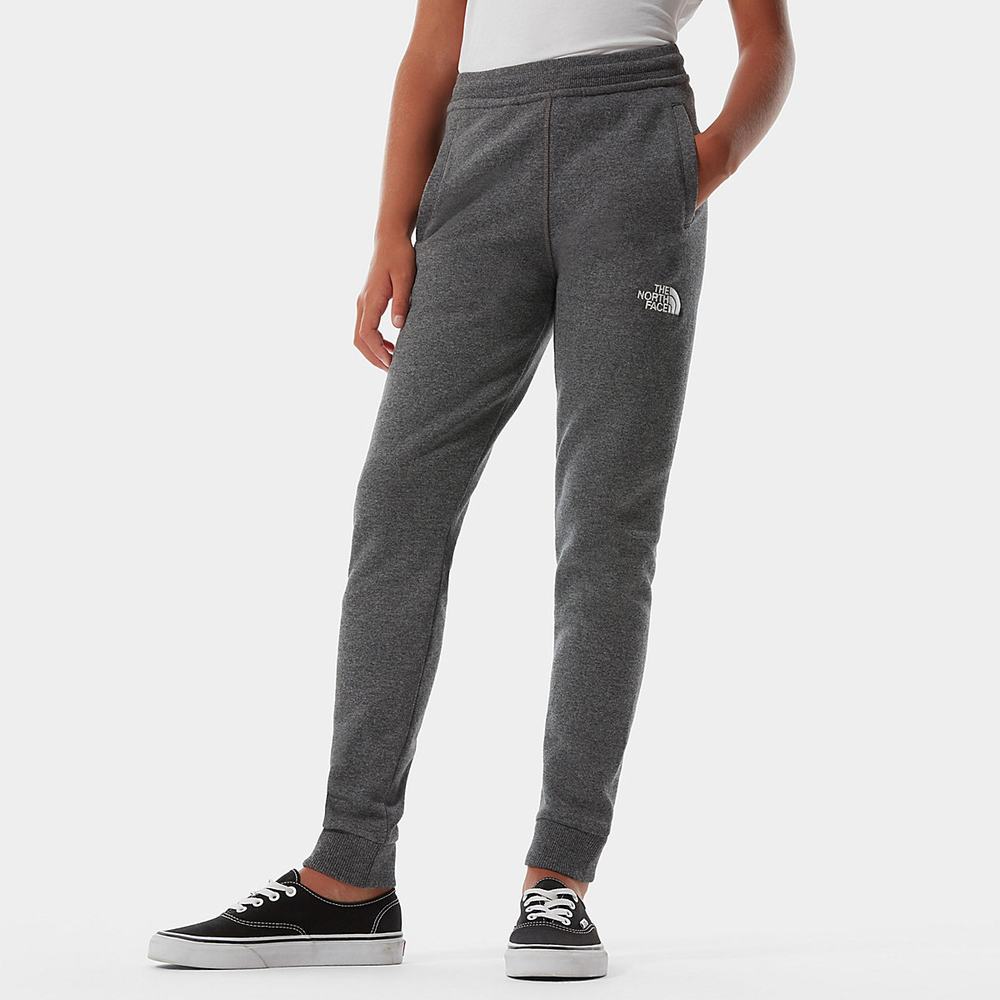 Nohavice The North Face Fleece Dievcenske Siva Biele | JDO-102643