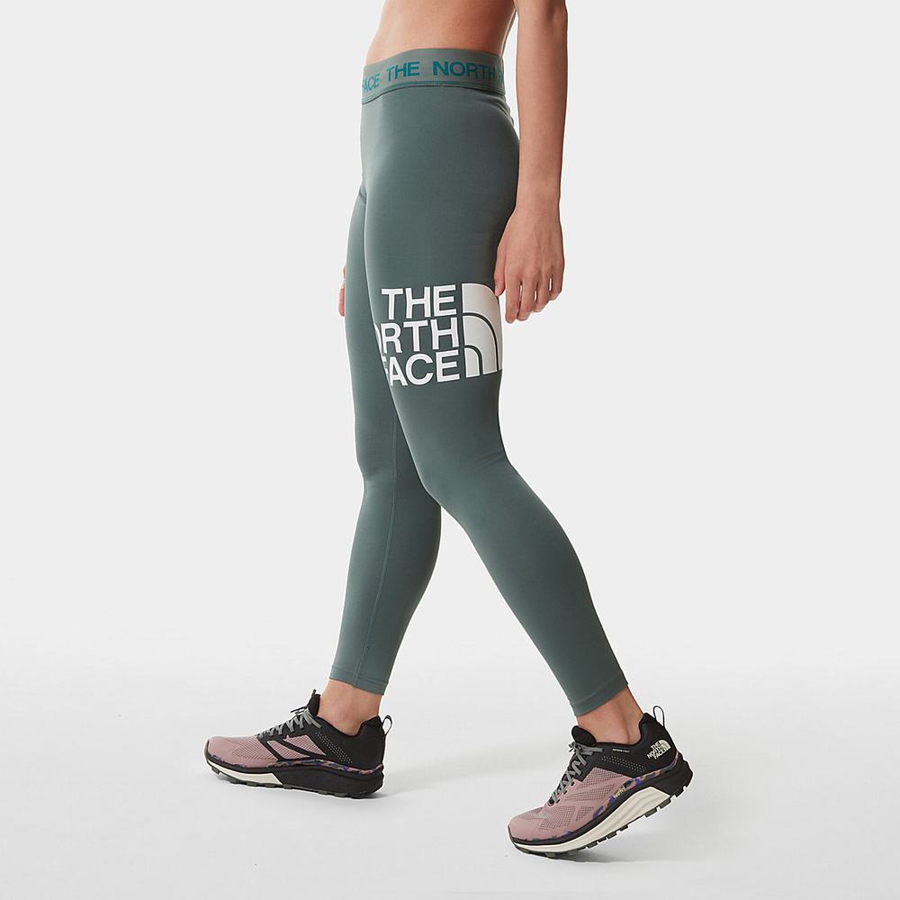 Nohavice The North Face Flex Stredne Rise Damske Zelene | ACH-392615