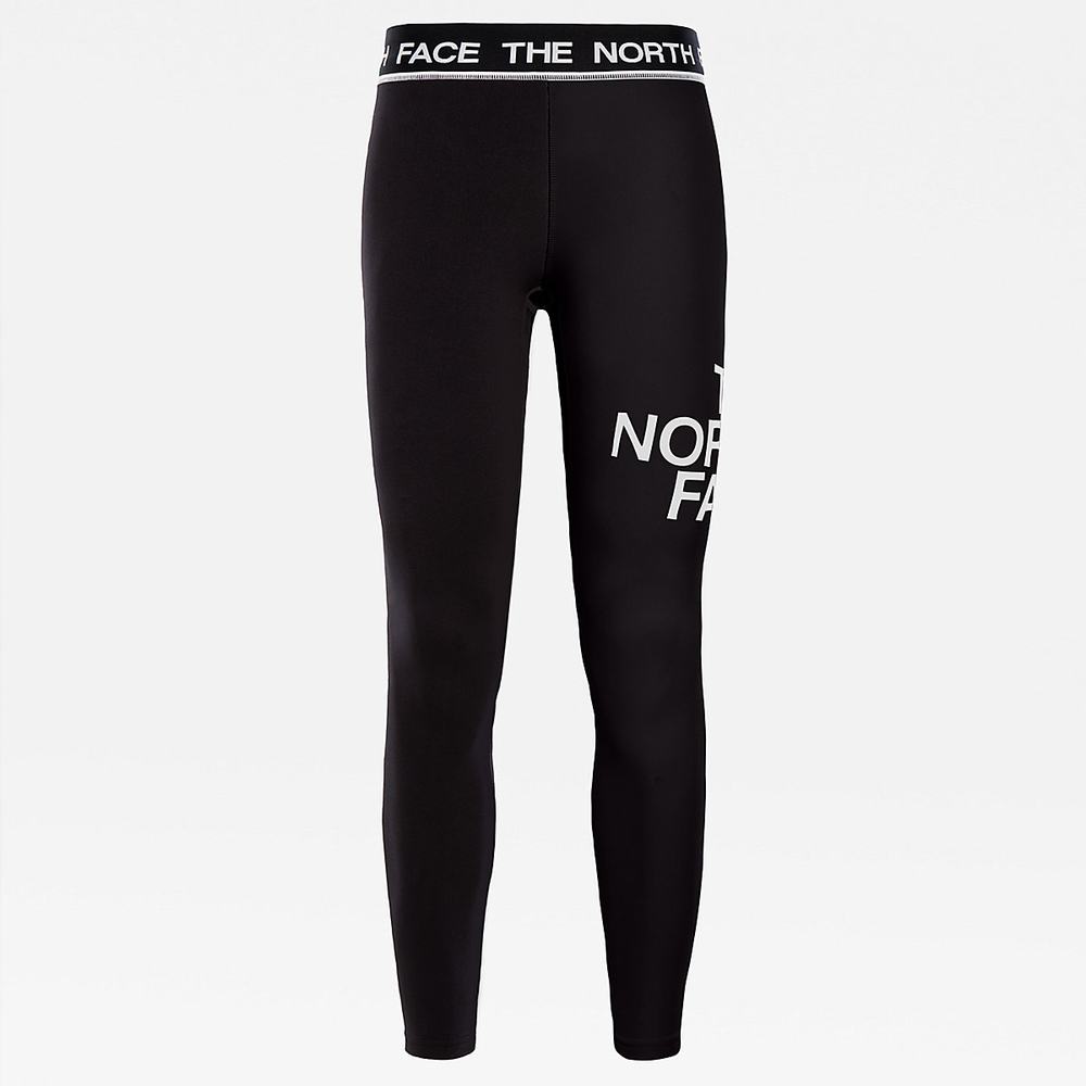 Nohavice The North Face Flex Stredne Rise Damske Čierne Biele | QWI-295430