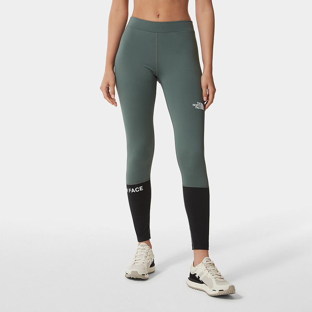 Nohavice The North Face MOUNTAIN ATHLETICS Damske Čierne Zelene | EVB-304976