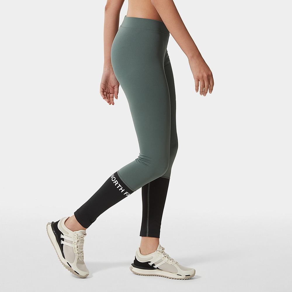 Nohavice The North Face MOUNTAIN ATHLETICS Damske Čierne Zelene | EVB-304976