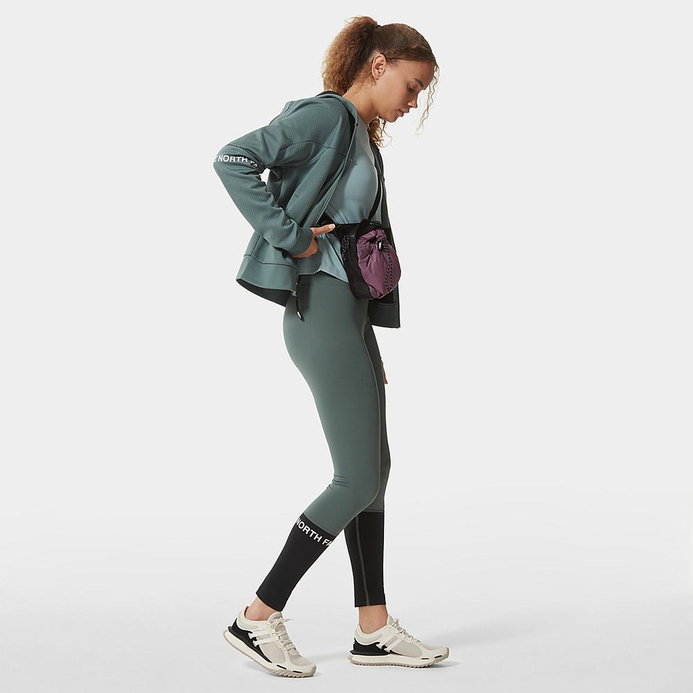 Nohavice The North Face MOUNTAIN ATHLETICS Damske Čierne Zelene | EVB-304976