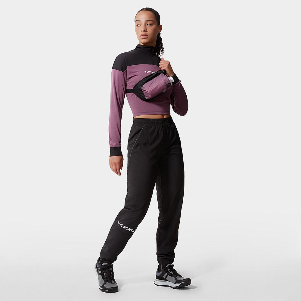 Nohavice The North Face MOUNTAIN ATHLETICS WIND Damske Čierne | SDH-619832
