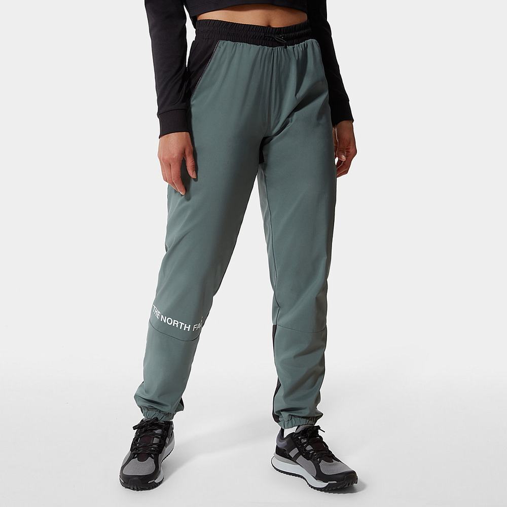 Nohavice The North Face MOUNTAIN ATHLETICS WIND Damske Zelene | TAC-579082