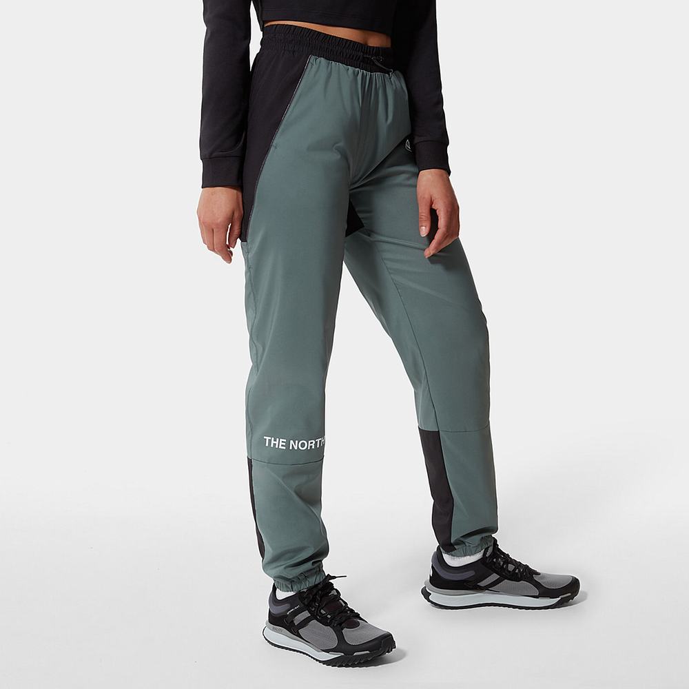 Nohavice The North Face MOUNTAIN ATHLETICS WIND Damske Zelene | TAC-579082