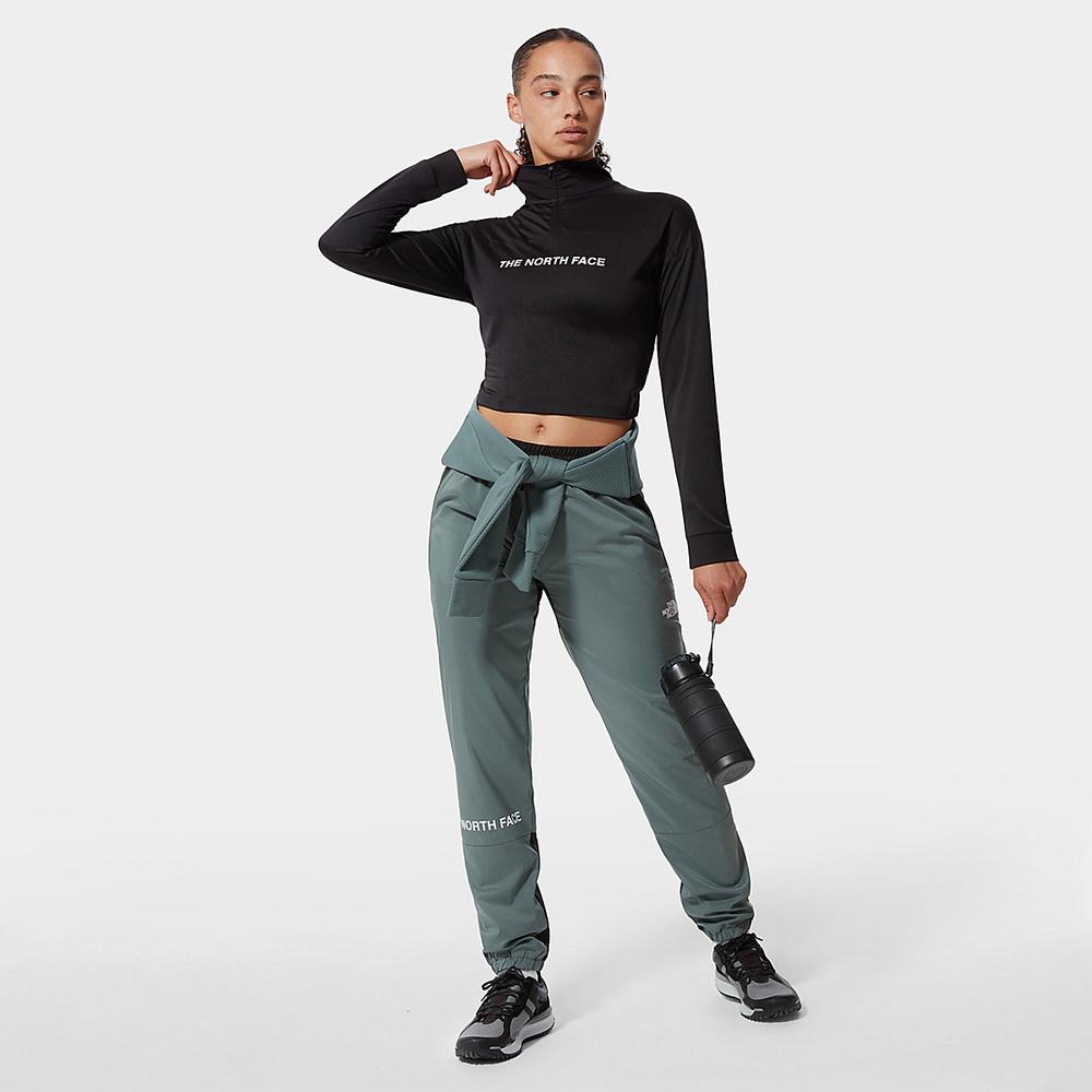 Nohavice The North Face MOUNTAIN ATHLETICS WIND Damske Zelene | TAC-579082