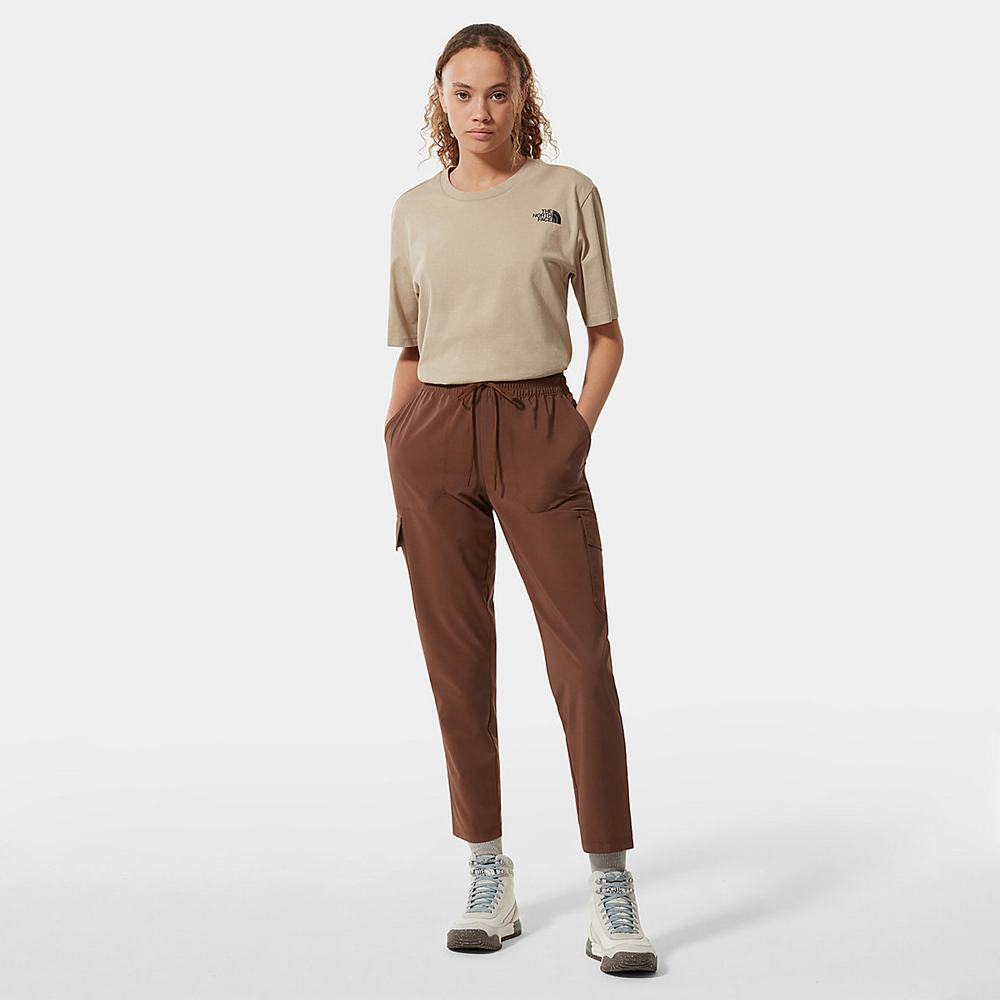 Nohavice The North Face NEVER STOP WEARING CARGO Damske Hnede | TUE-235814