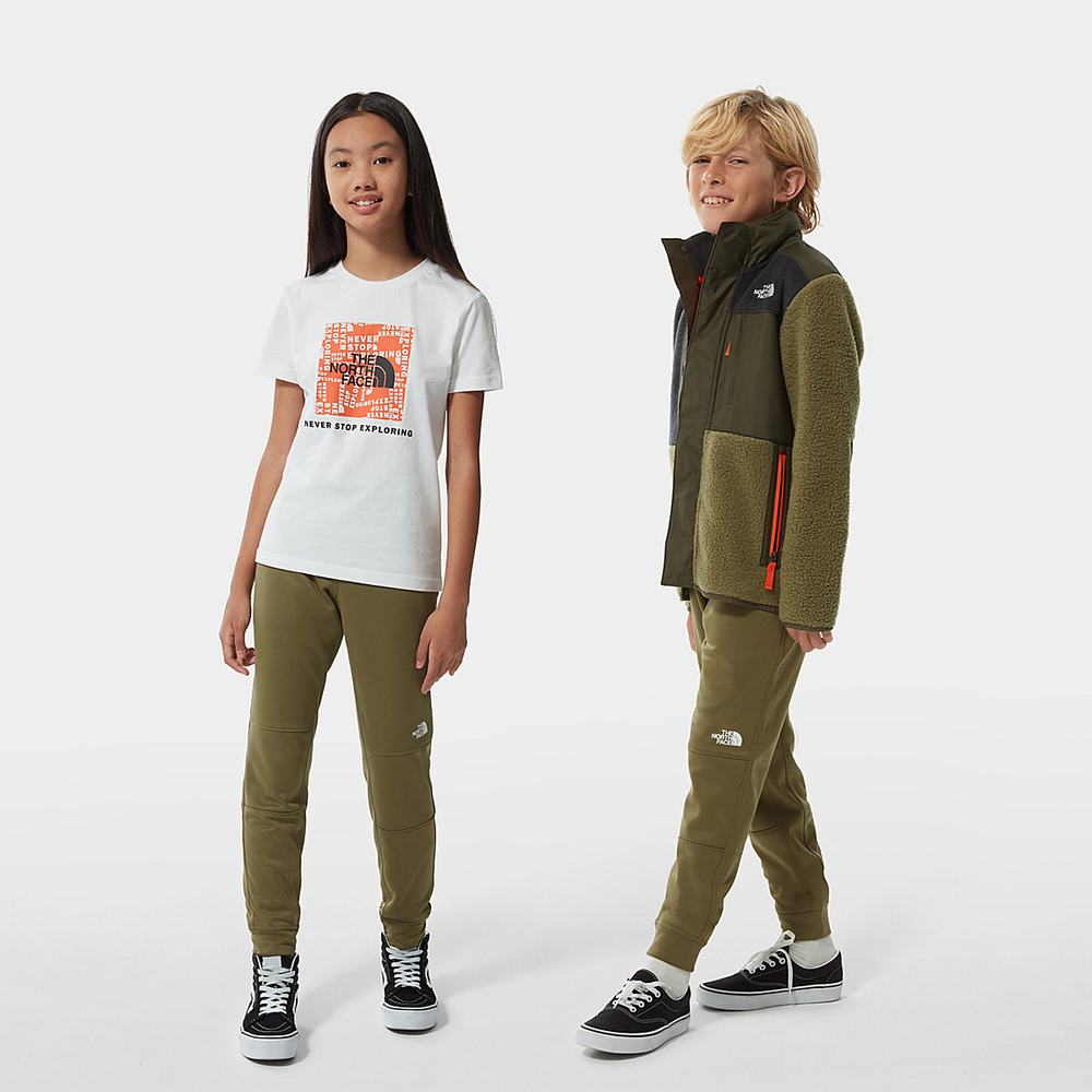 Nohavice The North Face SURGENT JOGGERS Dievcenske Olivovo Zelená Zelene | UAF-710465
