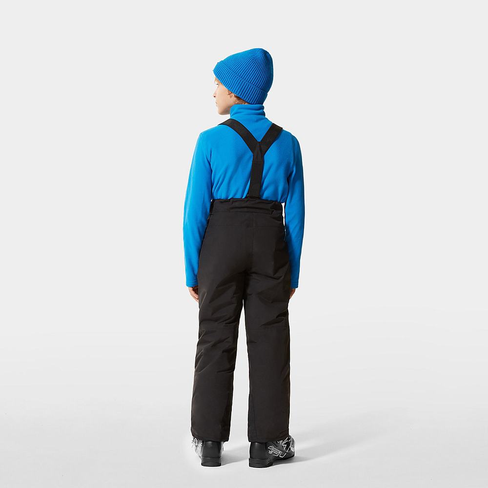 Nohavice The North Face Snowquest Bib Chlapcenske Čierne | ACQ-301297