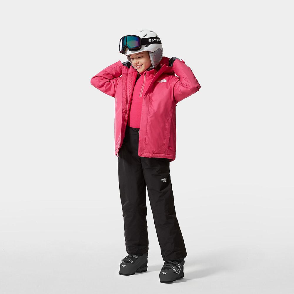 Nohavice The North Face Snowquest Bib Chlapcenske Čierne | ACQ-301297