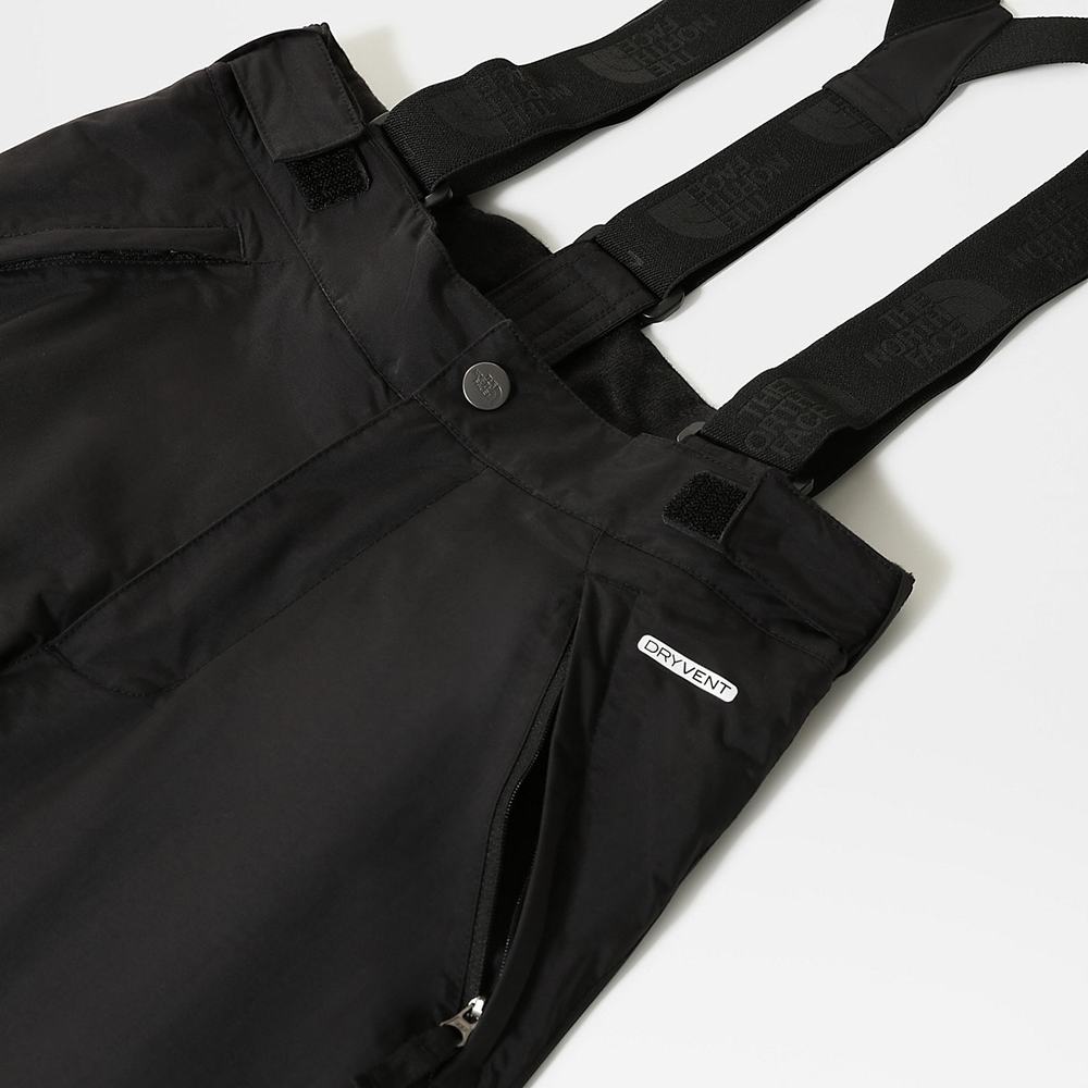 Nohavice The North Face Snowquest Bib Chlapcenske Čierne | ACQ-301297