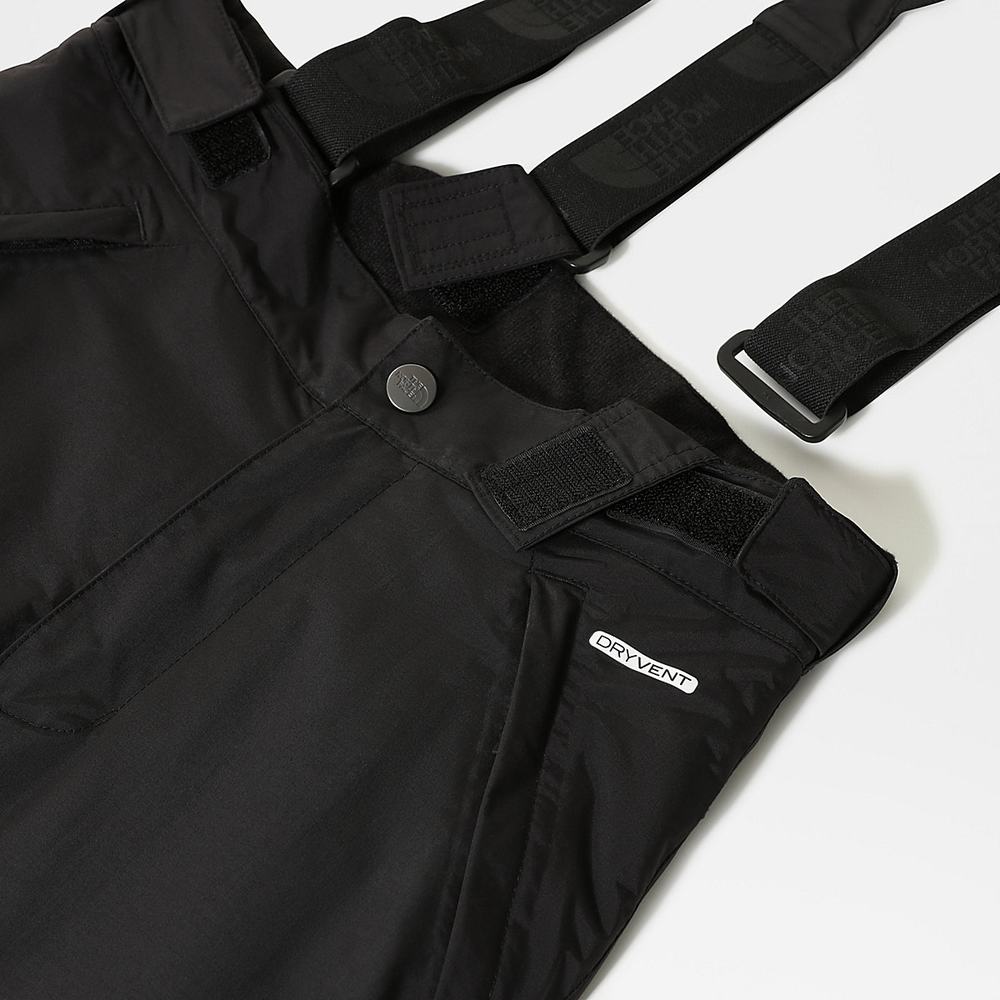 Nohavice The North Face Snowquest Bib Chlapcenske Čierne | ACQ-301297
