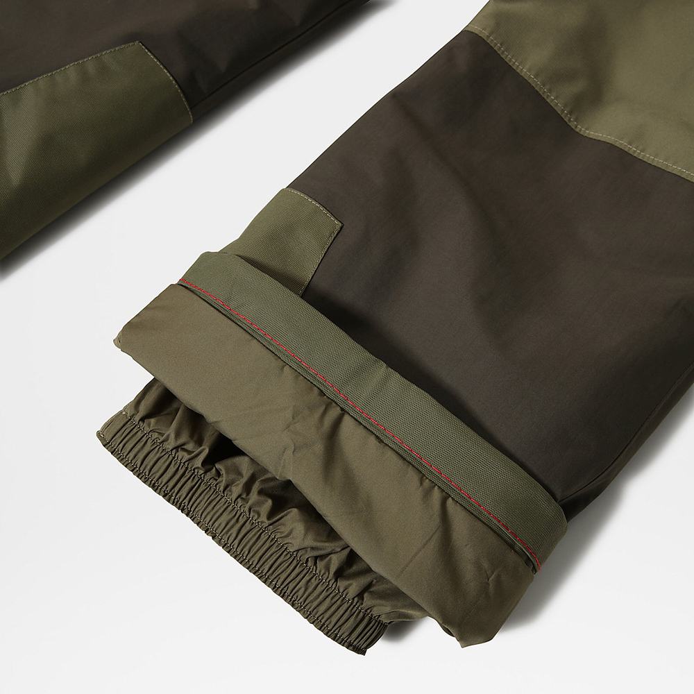 Nohavice The North Face Snowquest Bib Chlapcenske Olivovo Zelená Zelene | NHO-318657