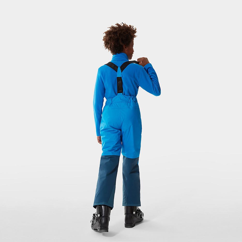 Nohavice The North Face Snowquest Bib Chlapcenske Modre | TBF-586193