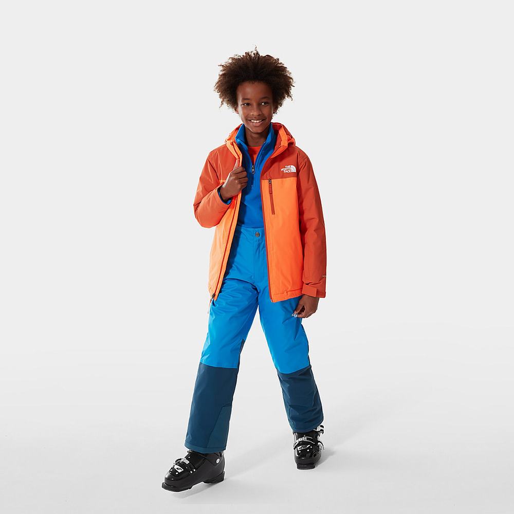 Nohavice The North Face Snowquest Bib Chlapcenske Modre | TBF-586193