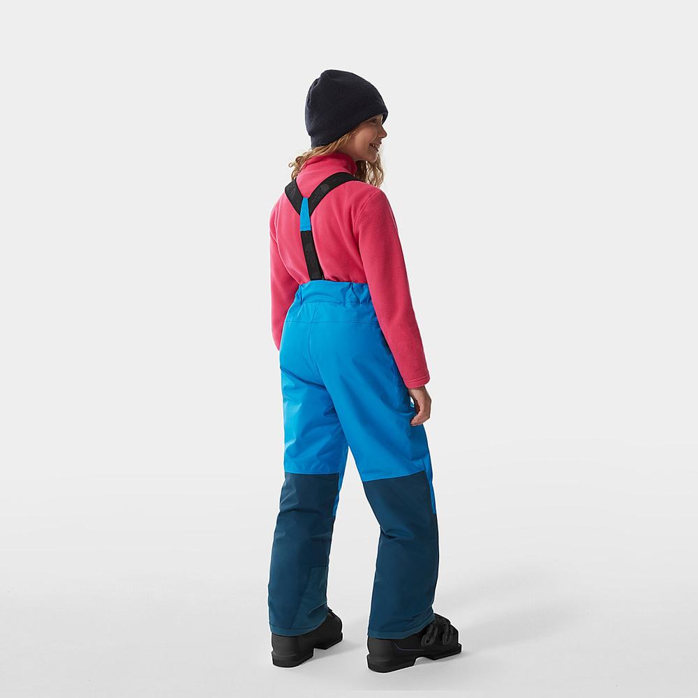 Nohavice The North Face Snowquest Bib Chlapcenske Modre | TBF-586193