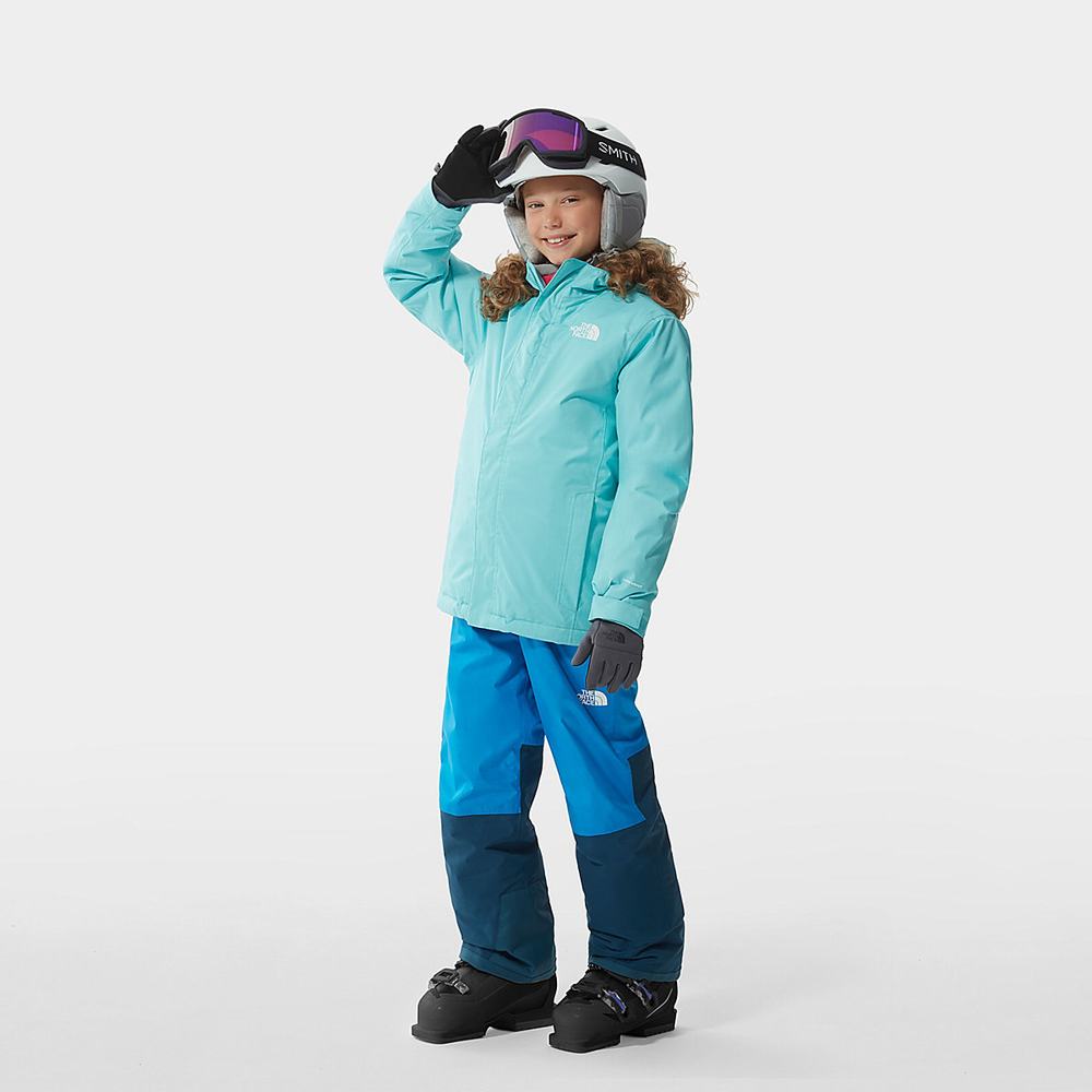 Nohavice The North Face Snowquest Bib Chlapcenske Modre | TBF-586193