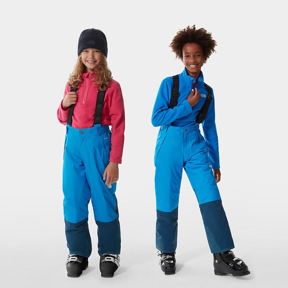 Nohavice The North Face Snowquest Bib Chlapcenske Modre | TBF-586193