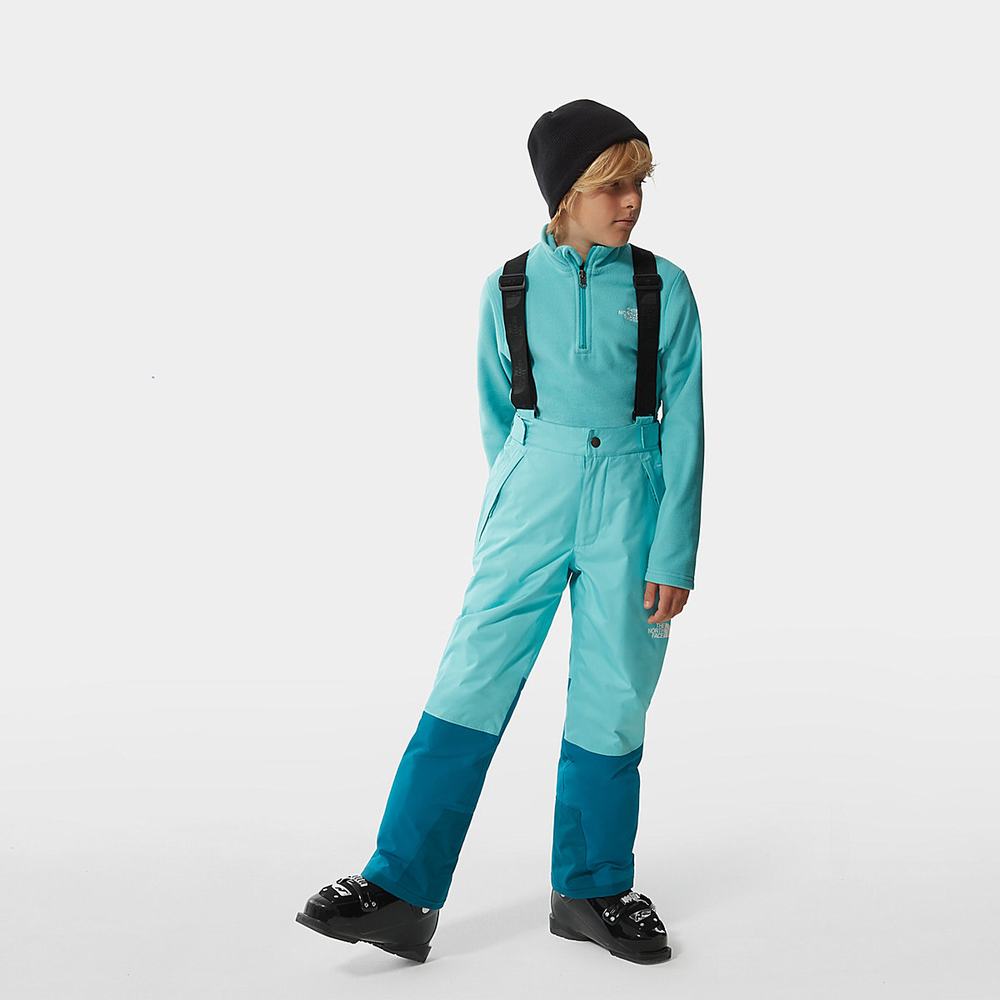 Nohavice The North Face Snowquest Bib Chlapcenske Modre | VFY-290543